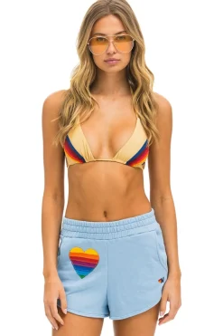 Shorts | Aviator Nation RAINBOW HEART STITCH LOUNGER SHORT - ICE