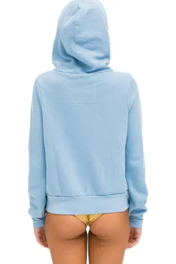 Hoodies | Hoodies | Aviator Nation RAINBOW HEART STITCH ZIP HOODIE - ICE