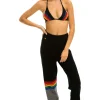Sweatpants | Aviator Nation RAINBOW STRIPE CASHMERE LIGHT SWEATER PANT- BLACK // CHARCOAL BLACK//CHARCOALWomen'sSweatpantsAviatorNation