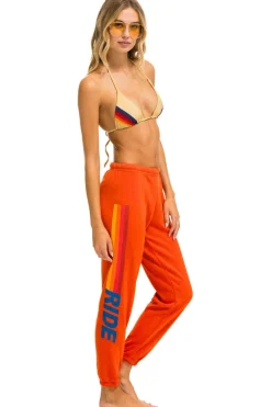 Sweatpants | Aviator Nation RIDE LOGO SWEATPANTS - ORANGE