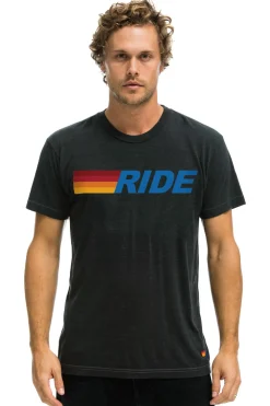 Tees | Tees | Aviator Nation RIDE LOGO TEE - CHARCOAL