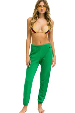 Sweatpants | Aviator Nation RIDE LOGO WHITE SWEATPANTS - KELLY GREEN KELLYGREEN
