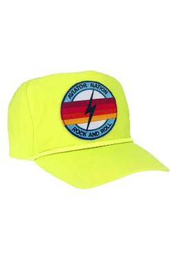 Trucker Hats | Trucker Hats | Aviator Nation ROCK AND ROLL BOLT - VINTAGE NYLON TRUCKER HAT VINTAGENYLONTRUCKERHAT