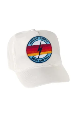 Trucker Hats | Trucker Hats | Aviator Nation ROCK AND ROLL BOLT - VINTAGE NYLON TRUCKER HAT VINTAGENYLONTRUCKERHAT