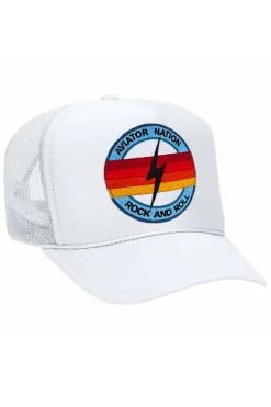Trucker Hats | Trucker Hats | Aviator Nation ROCK AND ROLL BOLT VINTAGE TRUCKER HAT {{threshold-message}}