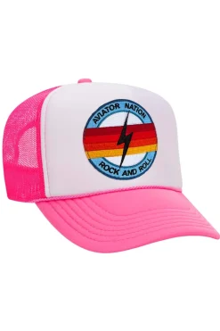 Trucker Hats | Trucker Hats | Aviator Nation ROCK AND ROLL BOLT VINTAGE TRUCKER HAT {{threshold-message}}