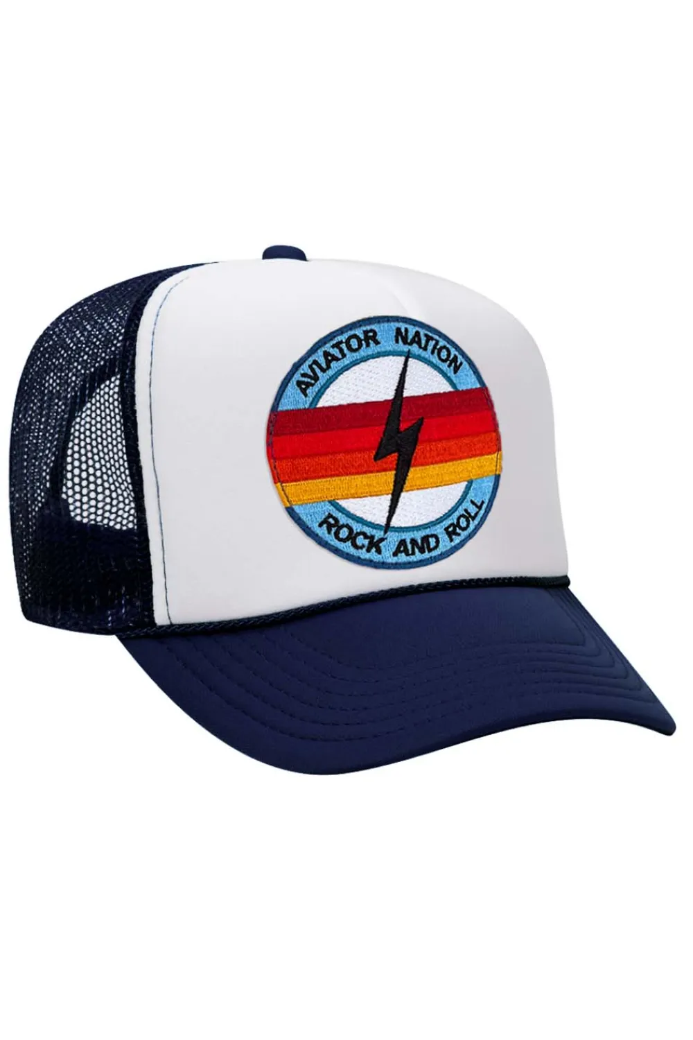 Trucker Hats | Trucker Hats | Aviator Nation ROCK AND ROLL BOLT VINTAGE TRUCKER HAT {{threshold-message}}","qty":0,"threshold":"Soldout","operator":"<="},{"msg":"{{location-name}}-{{threshold-message}}","qty":4,"threshold":"Lowstock","operator":"<="},{"msg":"{{location-name}}-{{threshold-message}}","qty":5,"threshold":"Highstock","operator":