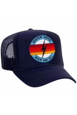 Trucker Hats | Trucker Hats | Aviator Nation ROCK AND ROLL BOLT VINTAGE TRUCKER HAT {{threshold-message}}