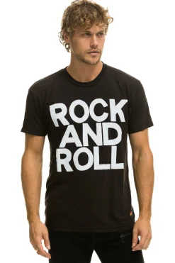 Tees | Tees | Aviator Nation ROCK AND ROLL TEE - BLACK