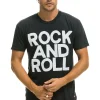 Tees | Tees | Aviator Nation ROCK AND ROLL TEE - CHARCOAL