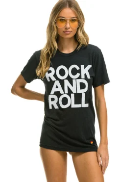 Tees | Tees | Aviator Nation ROCK AND ROLL TEE - CHARCOAL