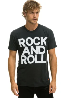 Tees | Tees | Aviator Nation ROCK AND ROLL TEE - CHARCOAL