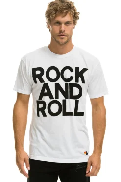 Tees | Tees | Aviator Nation ROCK AND ROLL TEE - WHITE