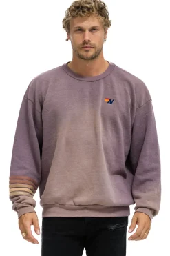 Sweatshirts | Sweatshirts | Aviator Nation RUGBY STITCH RELAXED CREW SWEATSHIRT - FADED MOCHA FADEDMOCHA