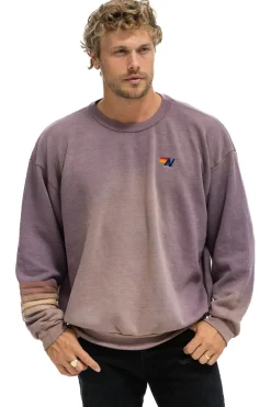 Sweatshirts | Sweatshirts | Aviator Nation RUGBY STITCH RELAXED CREW SWEATSHIRT - FADED MOCHA FADEDMOCHA