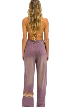 Sweatpants | Aviator Nation RUGBY STITCH WIDE LEG POCKET SWEATPANTS - FADED MOCHA FADEDMOCHA