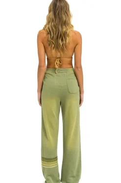 Sweatpants | Aviator Nation RUGBY STITCH WIDE LEG POCKET SWEATPANTS - FADED ARMY FADEDARMY