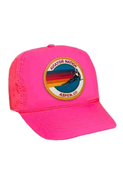 Trucker Hats | Trucker Hats | Aviator Nation SIGNATURE ASPEN VINTAGE NYLON TRUCKER HAT