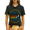 Boyfriend Tees | Aviator Nation SIGNATURE ATX BOYFRIEND TEE - CHARCOAL