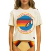 Boyfriend Tees | Aviator Nation SIGNATURE AUSTIN BOYFRIEND TEE - VINTAGE WHITE VINTAGEWHITE