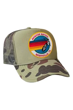 Trucker Hats | Trucker Hats | Aviator Nation SIGNATURE AUSTIN TRUCKER HAT sick!Allofourproductsgothroughanintensebreaking-downprocessthatgivesthemavintagefeelyou'lllovebecauseit'sbrokeninfromdayoneofwearingit.Allofourhatsareadjustable!