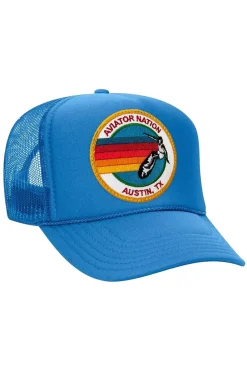 Trucker Hats | Trucker Hats | Aviator Nation SIGNATURE AUSTIN TRUCKER HAT sick!Allofourproductsgothroughanintensebreaking-downprocessthatgivesthemavintagefeelyou'lllovebecauseit'sbrokeninfromdayoneofwearingit.Allofourhatsareadjustable!