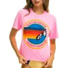 Boyfriend Tees | Aviator Nation SIGNATURE HAIGHT ASHBURY  BOYFRIEND TEE - NEON PINK NEONPINK