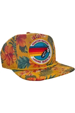 Trucker Hats | Trucker Hats | Aviator Nation SIGNATURE LAGUNA BEACH - VINTAGE SAFARI TWILL LOW RISE TRUCKER VINTAGESAFARITWILLLOWRISETRUCKER