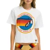 Boyfriend Tees | Aviator Nation SIGNATURE LAS VEGAS BOYFRIEND TEE - WHITE