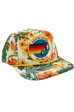 Trucker Hats | Trucker Hats | Aviator Nation SIGNATURE MALIBU VINTAGE SAFARI TWILL LOW-RISE TRUCKER