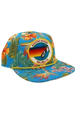 Trucker Hats | Trucker Hats | Aviator Nation SIGNATURE MALIBU VINTAGE SAFARI TWILL LOW-RISE TRUCKER