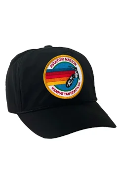 Trucker Hats | Trucker Hats | Aviator Nation SIGNATURE MANHATTAN BEACH VINTAGE NYLON TRUCKER HAT