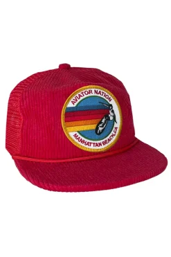Trucker Hats | Trucker Hats | Aviator Nation SIGNATURE MANHATTAN BEACH - VINTAGE CORDUROY MESH TRUCKER VINTAGECORDUROYMESHTRUCKER