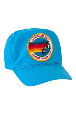 Trucker Hats | Trucker Hats | Aviator Nation SIGNATURE MANHATTAN BEACH VINTAGE NYLON TRUCKER HAT
