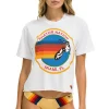 Boyfriend Tees | Aviator Nation SIGNATURE MIAMI BOYFRIEND TEE - WHITE