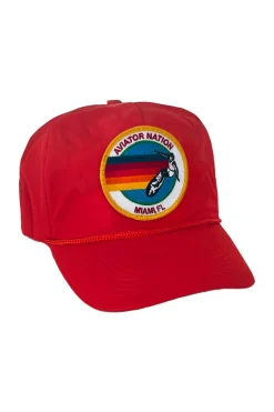 Trucker Hats | Trucker Hats | Aviator Nation SIGNATURE MIAMI VINTAGE NYLON TRUCKER HAT