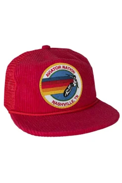 Trucker Hats | Trucker Hats | Aviator Nation SIGNATURE NASHVILLE - VINTAGE CORDUROY MESH TRUCKER VINTAGECORDUROYMESHTRUCKER