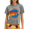 Boyfriend Tees | Aviator Nation SIGNATURE NEW YORK CITY BOYFRIEND TEE - HEATHER GREY HEATHERGREY