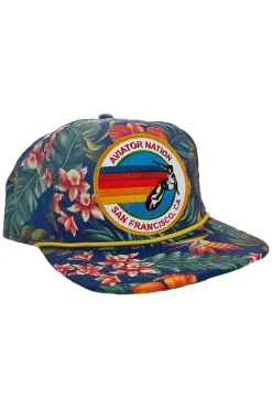 Trucker Hats | Trucker Hats | Aviator Nation SIGNATURE SAN FRANCISCO VINTAGE SAFARI TWILL LOW RISE TRUCKER VINTAGESAFARITWILLLOWRISETRUCKERHATSAviatorNationNAVY
