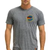 Tees | Tees | Aviator Nation SIGNATURE SMALL CIRCLE LOGO TEE - HEATHER GREY HEATHERGREY