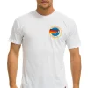 Tees | Tees | Aviator Nation SIGNATURE SMALL VENICE CIRCLE TEE - WHITE