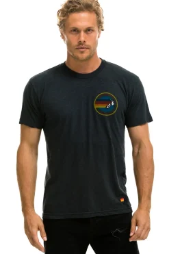 Tees | Tees | Aviator Nation SIGNATURE SMALL VENICE CIRCLE TEE - CHARCOAL