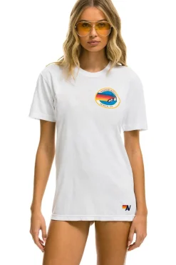 Tees | Tees | Aviator Nation SIGNATURE SMALL VENICE CIRCLE TEE - WHITE