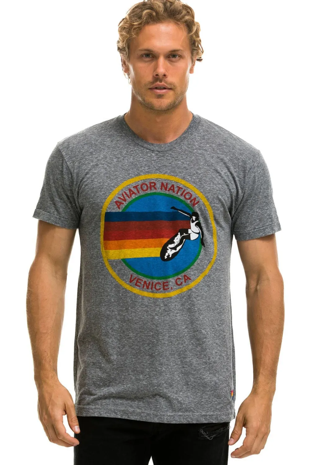 Tees | Tees | Aviator Nation SIGNATURE TEE - HEATHER GREY HEATHERGREY