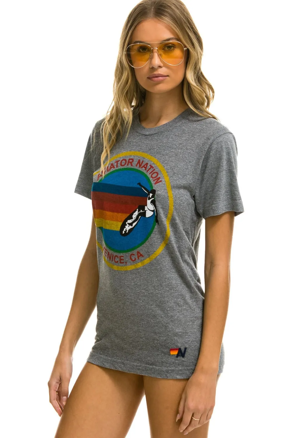 Tees | Tees | Aviator Nation SIGNATURE TEE - HEATHER GREY HEATHERGREY