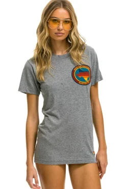 Tees | Tees | Aviator Nation SIGNATURE TEXAS SMALL LOGO TEE - HEATHER GREY HEATHERGREY