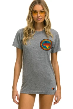 Tees | Tees | Aviator Nation SIGNATURE TEXAS SMALL LOGO TEE - HEATHER GREY HEATHERGREY