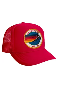 Kid's Trucker Hats | Aviator Nation SIGNATURE VAIL - KIDS VINTAGE FOAM TRUCKER KIDSVINTAGEFOAMTRUCKER