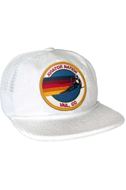 Trucker Hats | Trucker Hats | Aviator Nation SIGNATURE VAIL - VINTAGE CORDUROY MESH TRUCKER VINTAGECORDUROYMESHTRUCKER