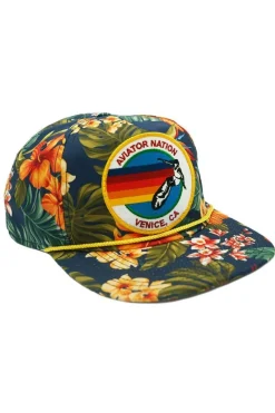 Trucker Hats | Trucker Hats | Aviator Nation SIGNATURE VENICE VINTAGE SAFARI TWILL LOW-RISE TRUCKER